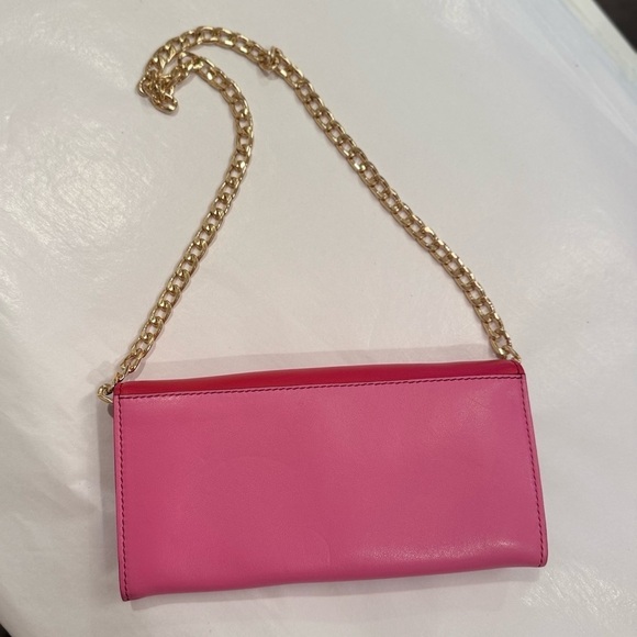 Salvatore Ferragamo beautiful pink & red clutch, wallet, handbag - Picture 6 of 11